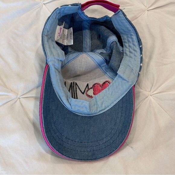 Disney Girls Blue Polka Dots Mini Mouse Baseball Cap Hat OSFM - Picture 7 of 8
